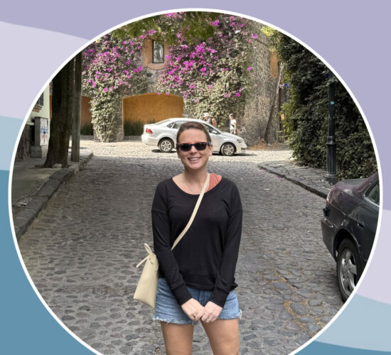 Standing photos of alison schrag with sunglass